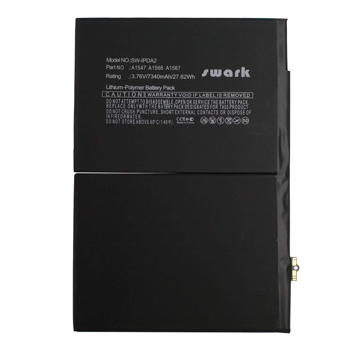 Swark Replacement A1547 Battery compatible with Apple iPad Air 2 A1566, iPad Air 2 A1567, iPad 6 (6th Generation)