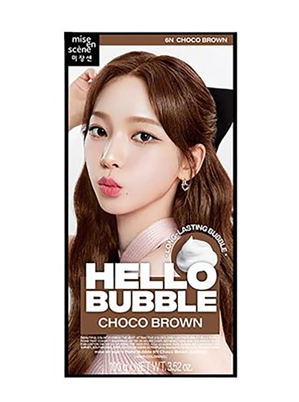 Hello Bubble Hair Color, Color Dyeing Kit (6N)