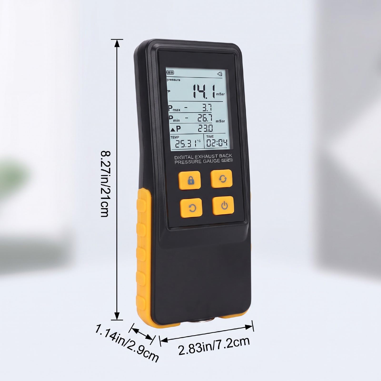 Marhynchus Abgasgegendruckprüfer, Abgasdrucktester 500 Bis 2000 MBar, 2,8