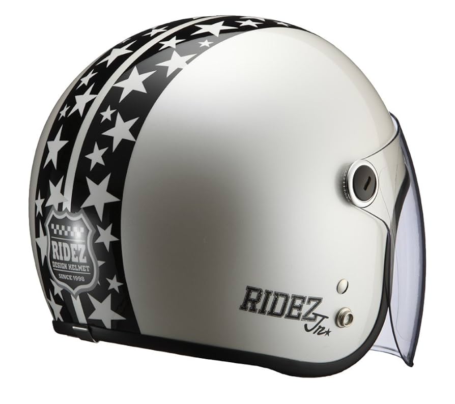 ジェットヘルメット RIDEZ STANDARD J&B ホワイト 10年の実績ロングヒットのジェットヘルメット、それがJBシリーズ