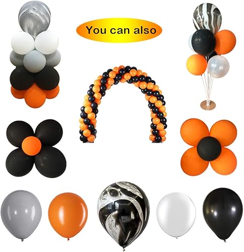 Miniatura 4 de Kit de arco de globos naranja y negro, guirnalda de globos de Halloween naranja y negro, decoraciones de fiesta para Halloween, graduación, fiesta
