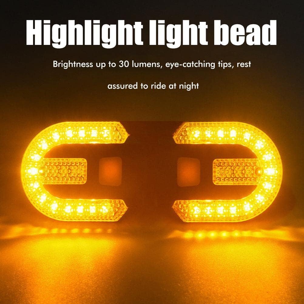 Bike Tail Light with Turn Signals USB Rechargeable Wireless Remote Control Detachable Waterproof LED Bike Rear Lights Night for Safety Cycling