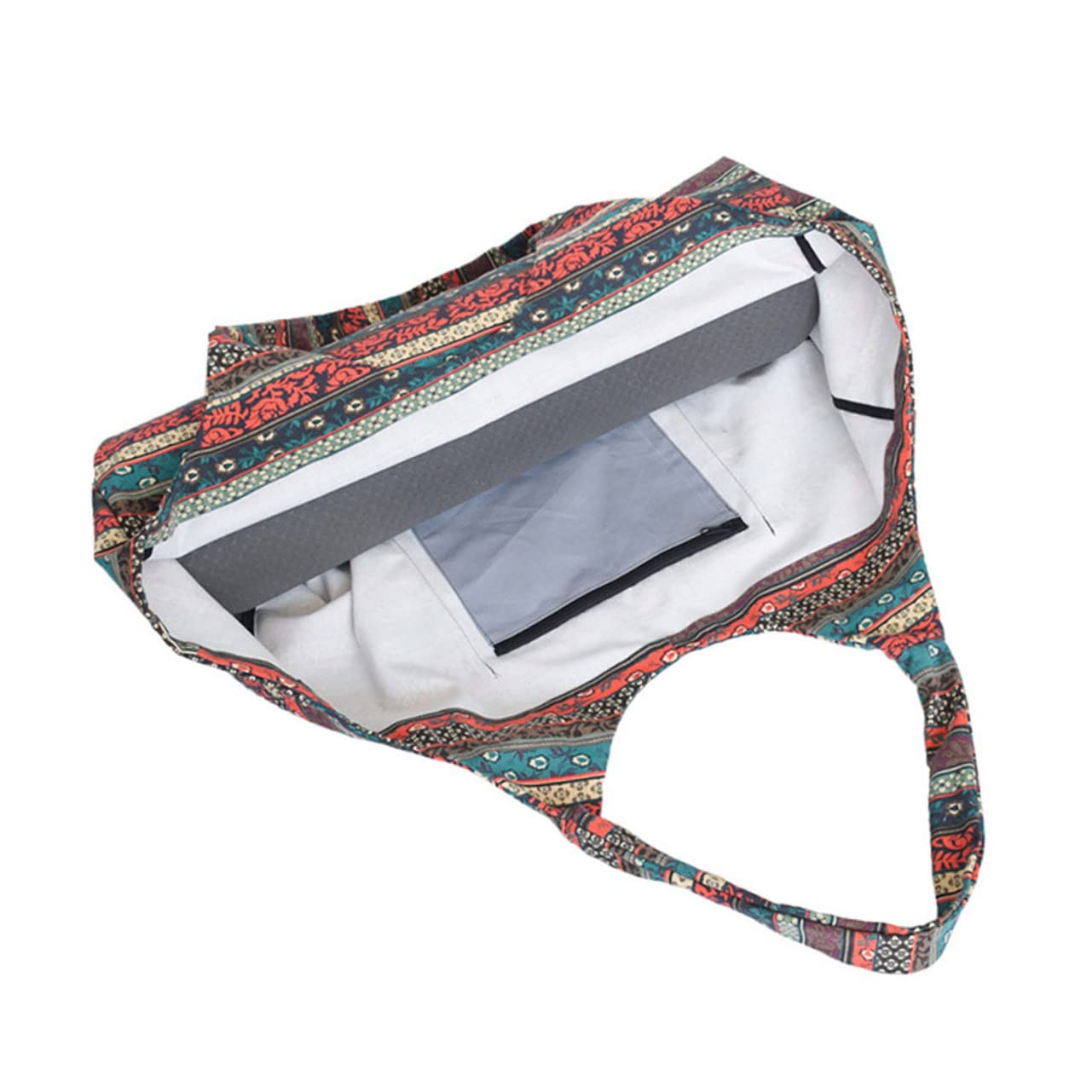 Gatuida Bedruckte Yogamattentasche Canvas Mit Kordelzug Ethno Stil Sporttasche Für Fitness Reisen Und Yoga