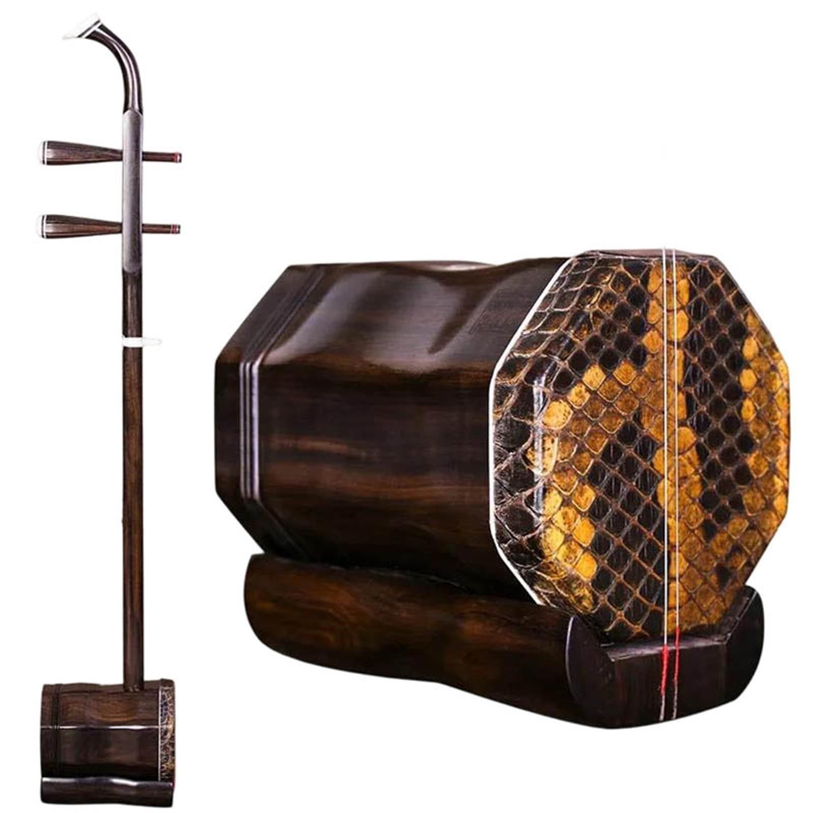 Débutant Erhu Violon ZhongHu Erhu À 2 Cordes En Séquoia Noir