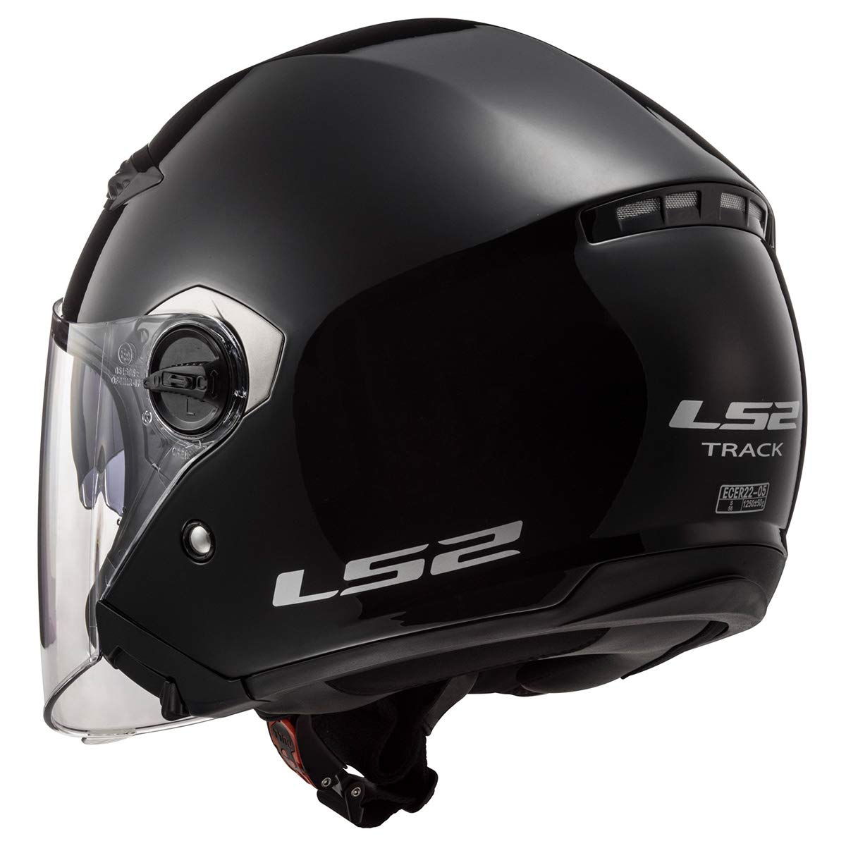 LS2 Helmets 569-3001 Track Solid Open Face Motorcycle Helmet with Sunshield (Gloss Black, X-Small): Buy Online at Best Price in UAE