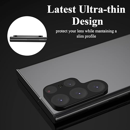Miniatura 13 de Paquete de 4 protectores de lente de cámara para Galaxy S21 Ultra, protector de pantalla de vidrio templado 9H compatible con Samsung Galaxy S21