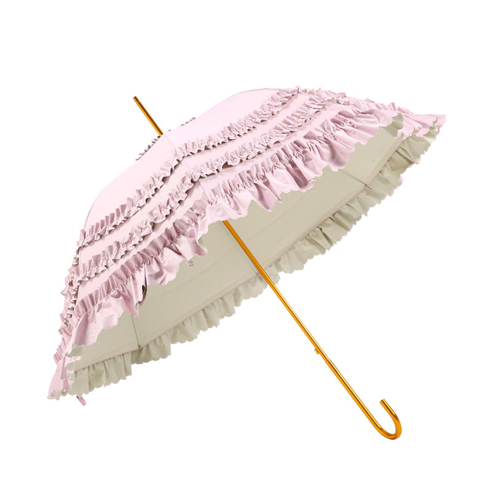 Hinayosan Women's Pin Lace Parasol Umbrella Vintage Wedding Bridal Umbrella Dome Parasol Princess Lace Umbrella For Cosplay Photography