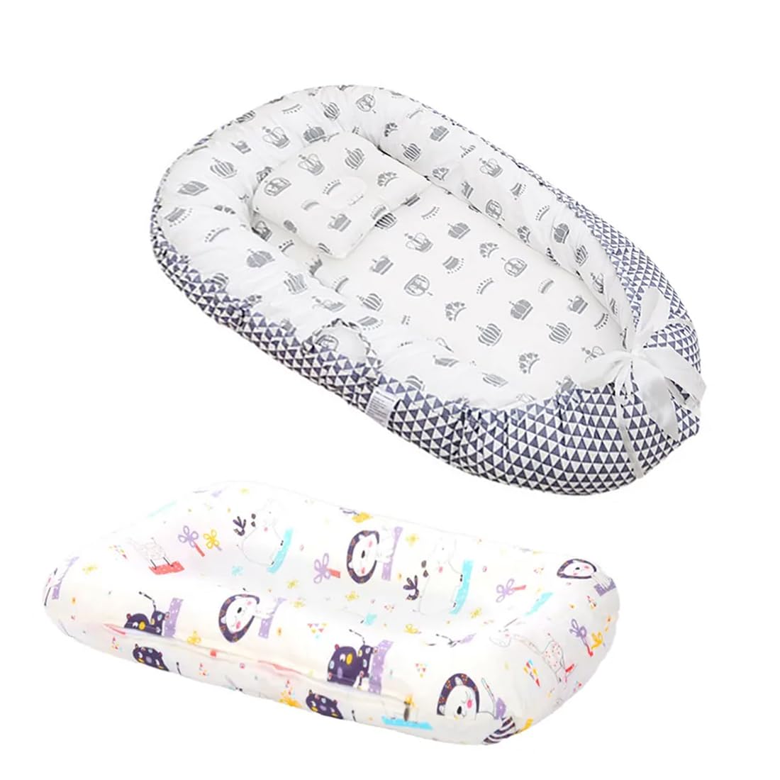 Star Babies Combo (Changing Pad with Baby Sleeping Pod Bed)-Printed Zebra Design