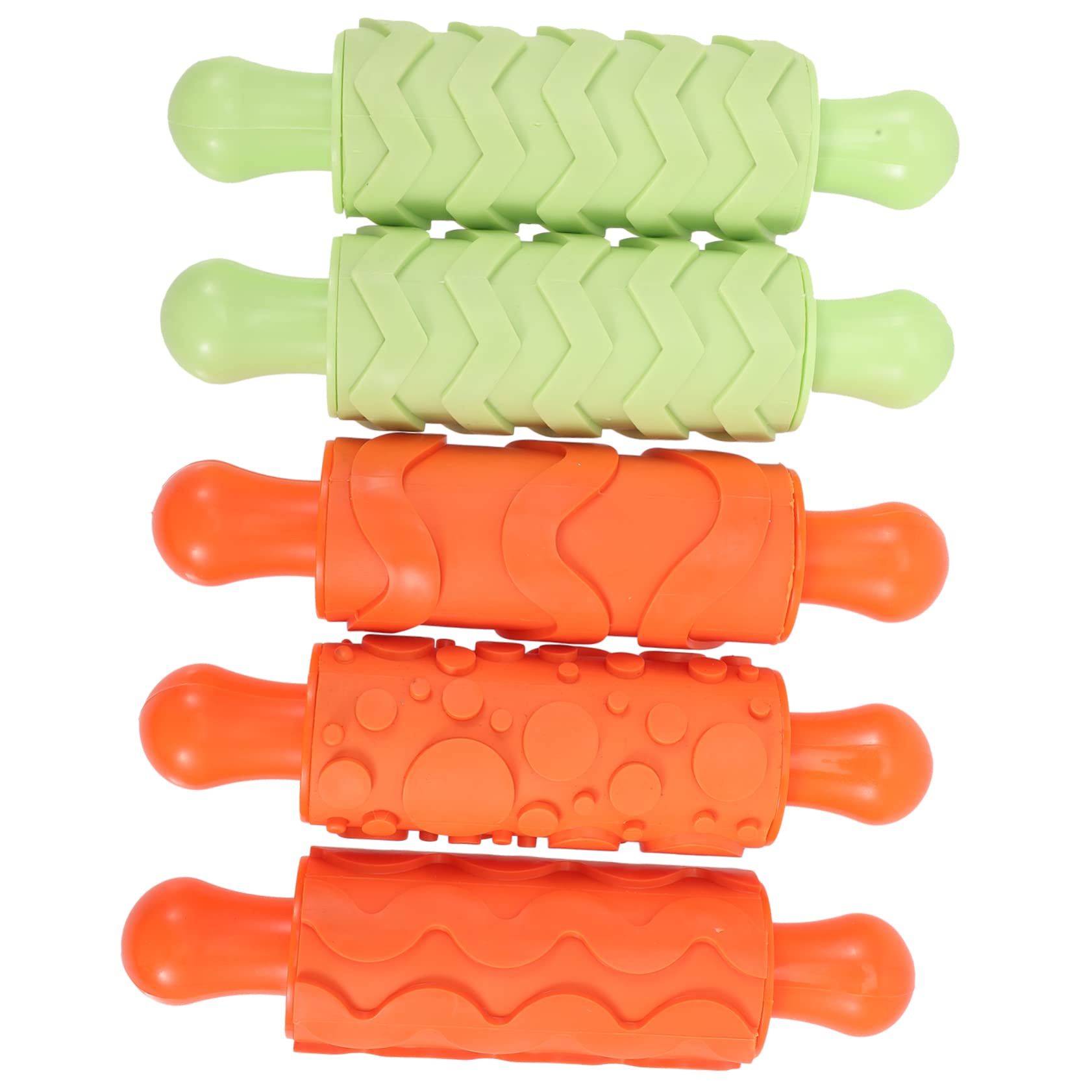 Alipis 2 Series Rodillo De Arcilla Para Herramientas De Manualidades Para Y Cocinar Utensilios Educativos Para Actividades Familia Comida Falsa 5 Piezas*2