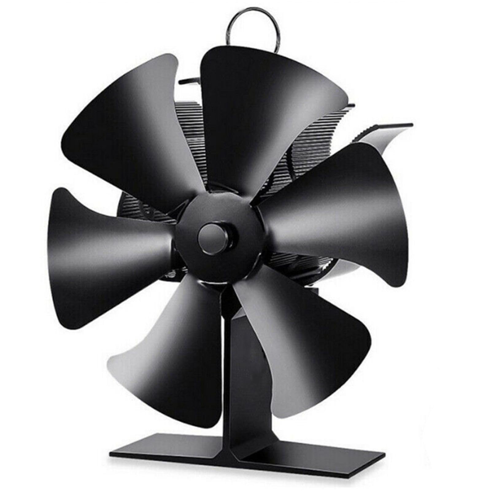 Ventilateur silencieux a 6 pales auto-alimente par la chaleur