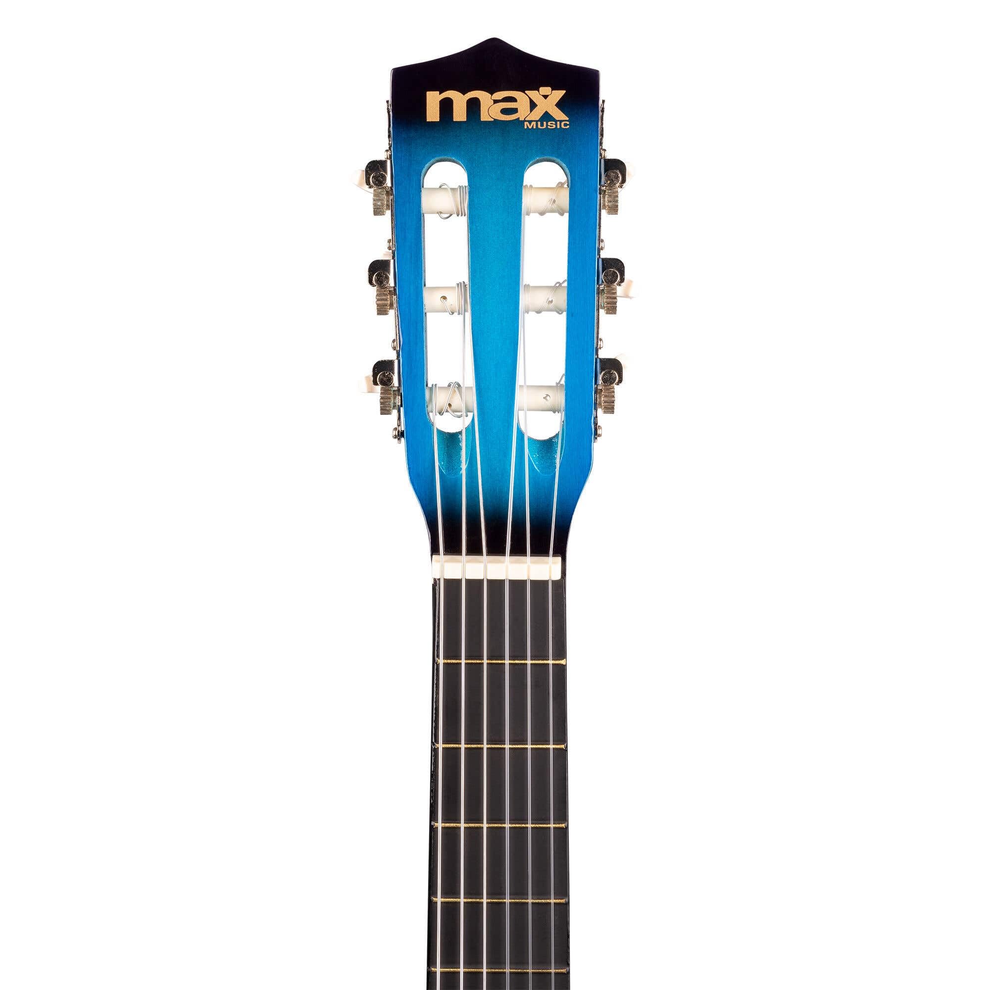 SoloArt Junior chitarra acustica classica 3/4 per bambini corde nylon legno tiglio set custodia accordatore tracolla plettri