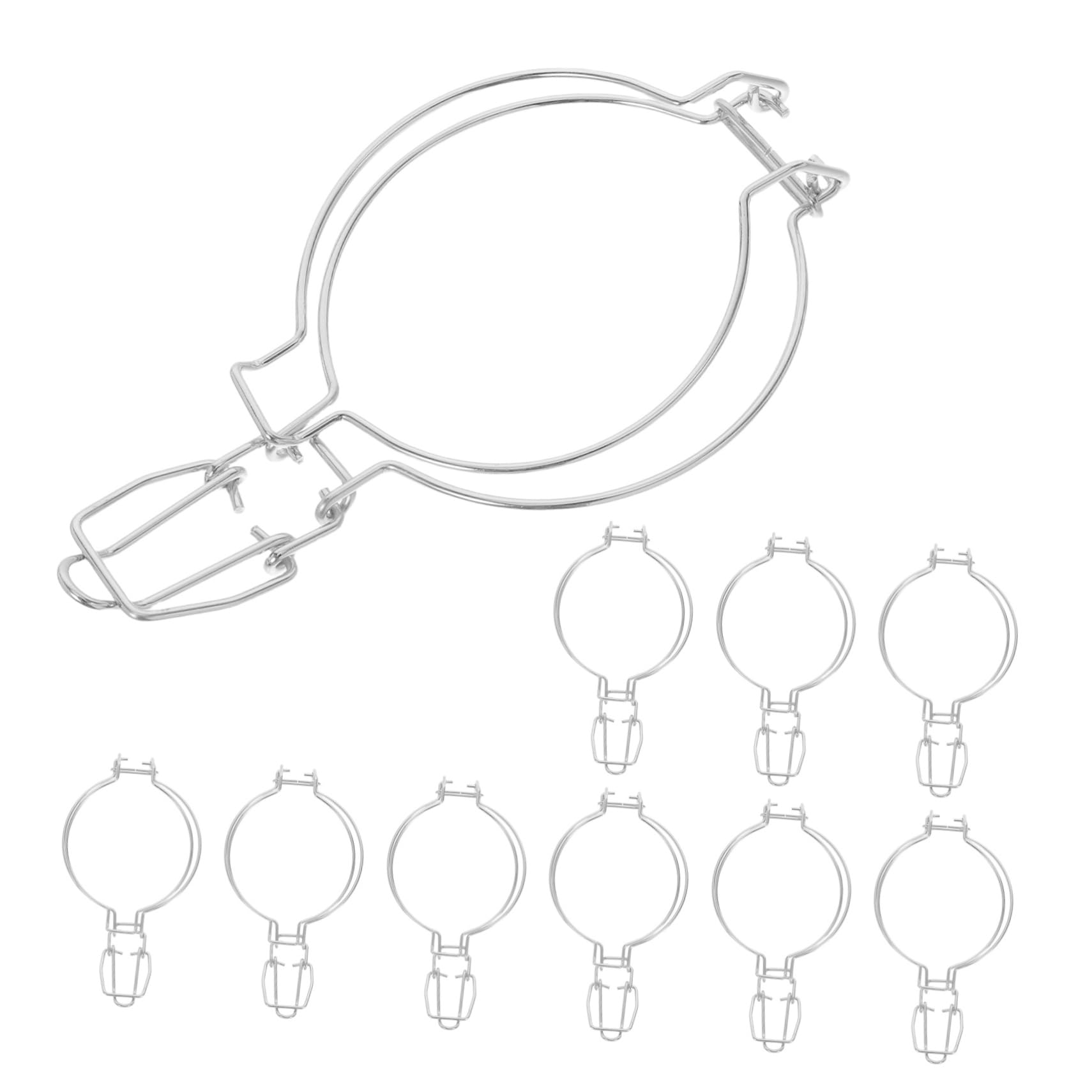 Fixations bocal verre pour réparer les fermetures cassées lot de 10
