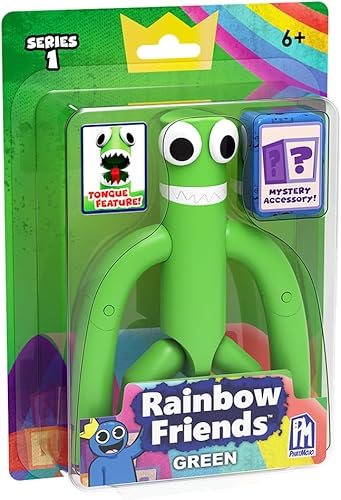 Rainbow Friends Figura de acción verde (figura de 5 pulgadas de alto, serie 1)