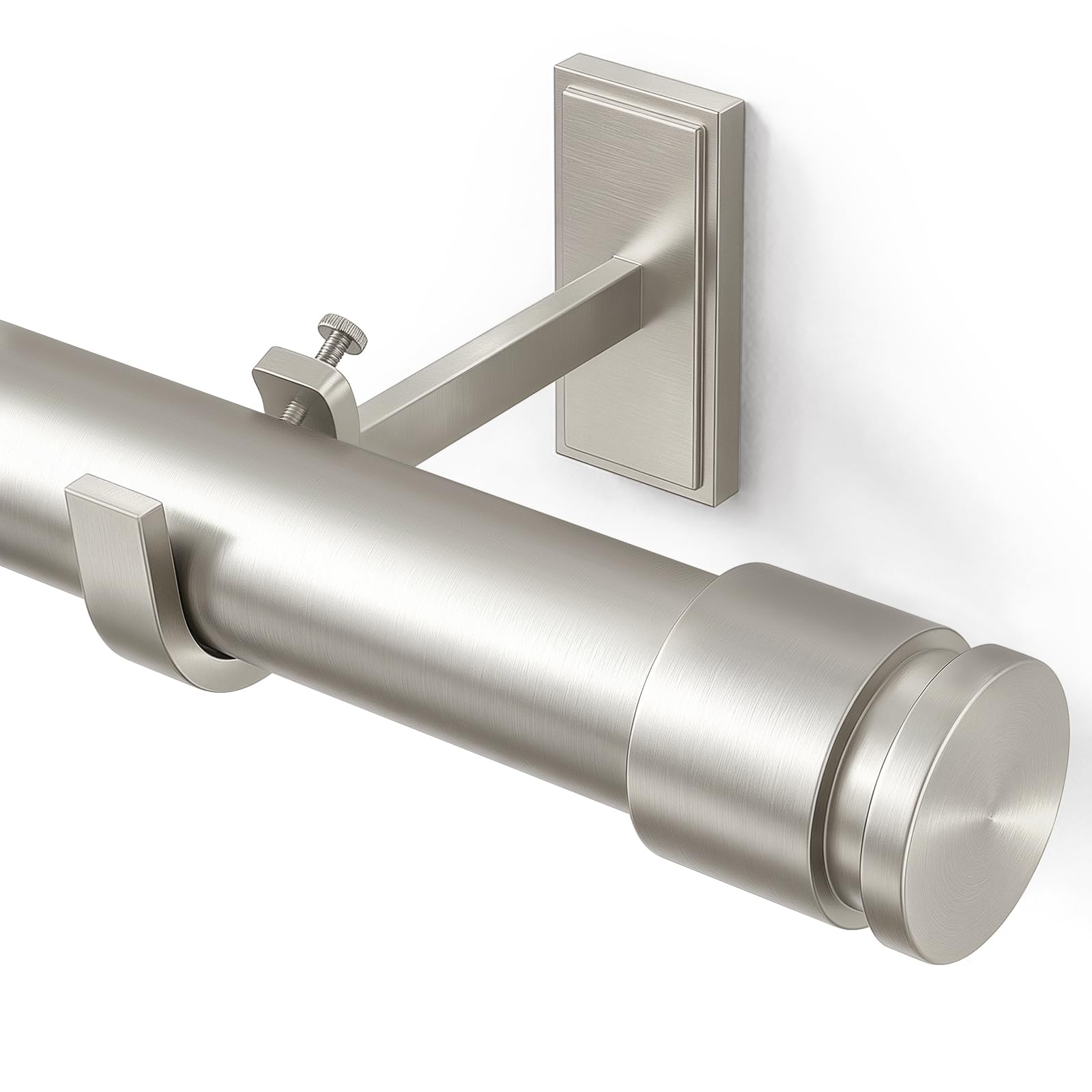 Heavy Duty Curtain Pole, 183-366cm，Extra Thick Diameter 31mm, Nickel