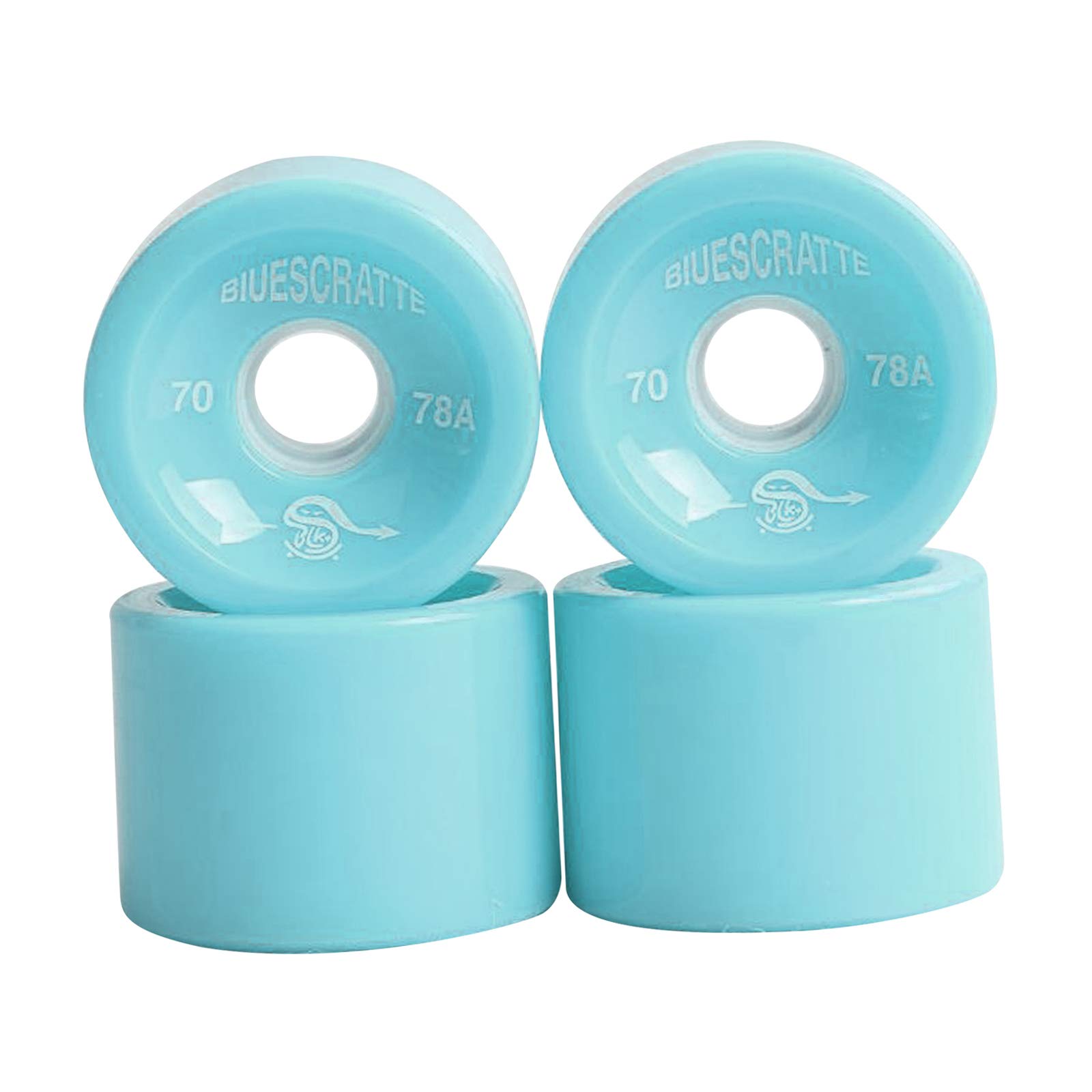Perfeclan 4 unids/Pack 70mm Longboard PU Rueda de Skateboard 78A dureza Ruedas Crucero de ABEC-9 rodamientos Cubierta Exterior