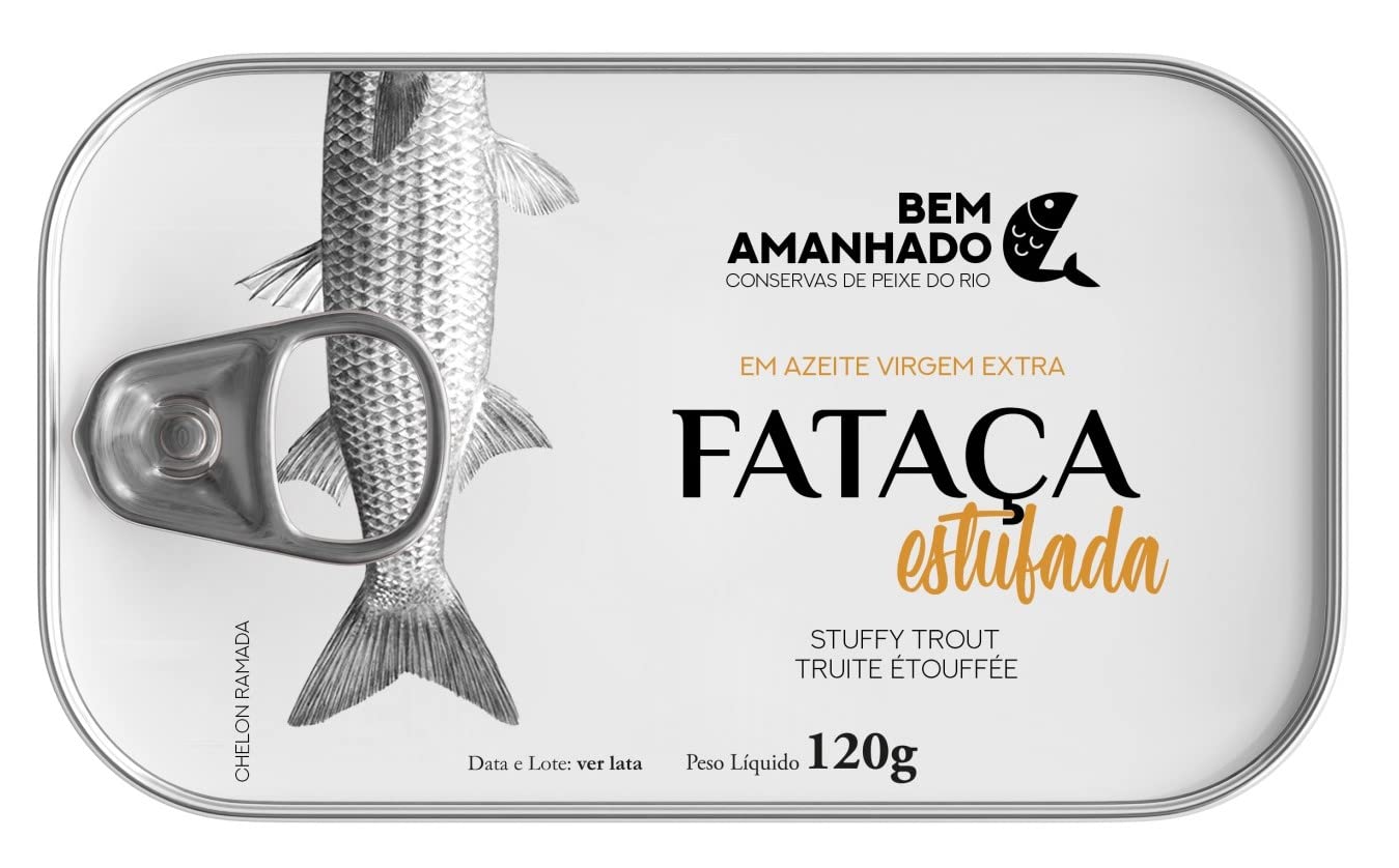 Bem Amanhado - Gourmet-Süßwasserfisch Stickig Dünnlippige Meeräsche (Chelon ramada) natives extra Olivenöl - 3er Pack (3 x 120 gr)