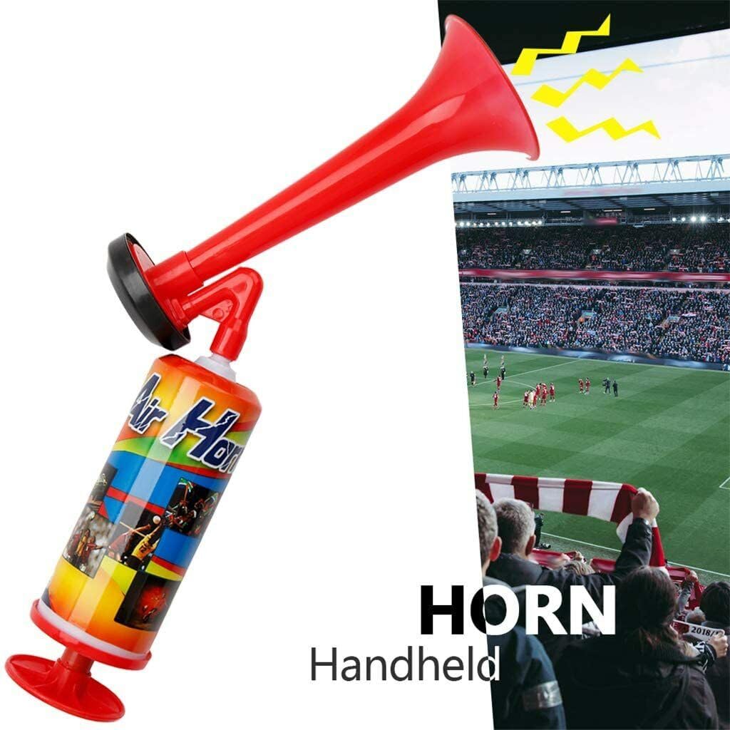 Air Horn Noise Maker Graduation Handpush Horn, Airhorn for Boating Camping Party Supplies Xmas Holiday Celebration Favors Soccer Sports Games