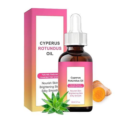 Aceite Cyperus Rotundus para depilación, fórmula natural para reducir y ralentizar el crecimiento del vello corporal, alivia la piel, ingrediente