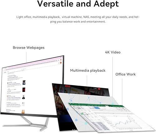 Miniatura 7 de Beelink Mini PC EQ13 con procesador N100 (4C4T), 16G DDR4 500G SSD Mini computadora de escritorio, WiFi6, BT5.2 Dual NIC LAN, Mini computadora de