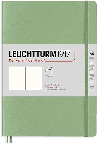Vista 42 de LEUCHTTURM1917 - Cuaderno de tapa blanda de bolsillo A6-123 páginas numeradas para escribir y escribir diario (liso, polvo)