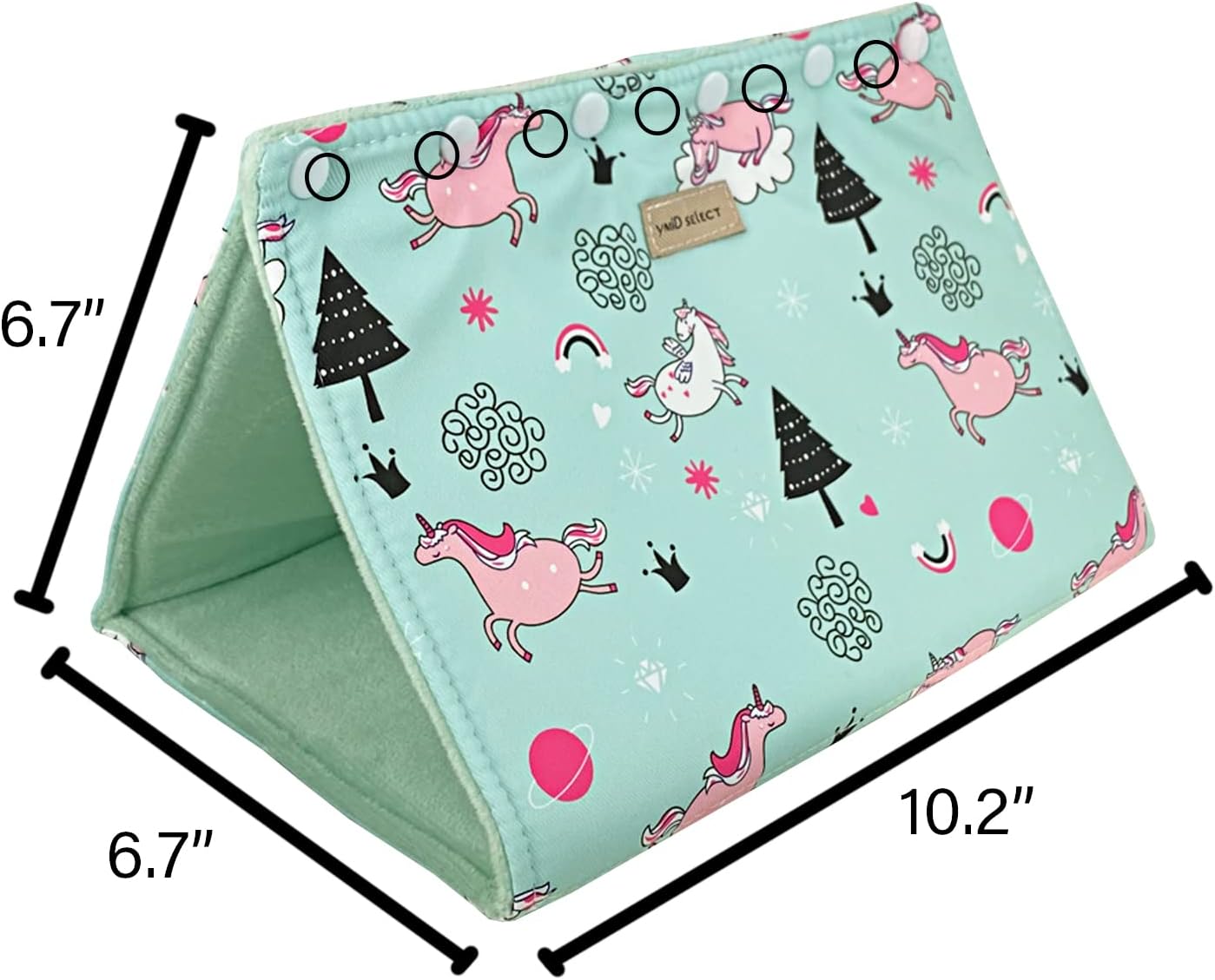 Handmade Multi-Function Bearded Dragon Bed Tunnel Soft Small Animal Reptile Hideout Cave for Lizard Leopard Gecko Hedgehog Guinea Pig Ferret Portable Cushion (Green)