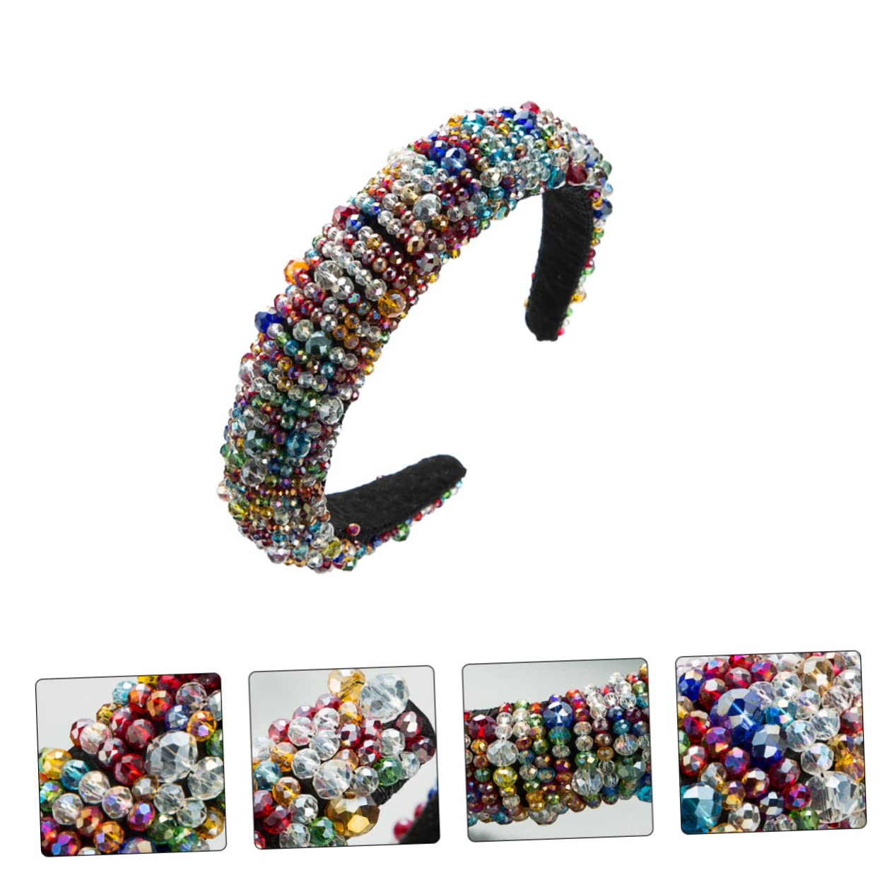 Abaodam Lot De 3 Bandeaux Élégants Pour Cheveux Avec Perles Et Nœud À Bijoux Pour Femme