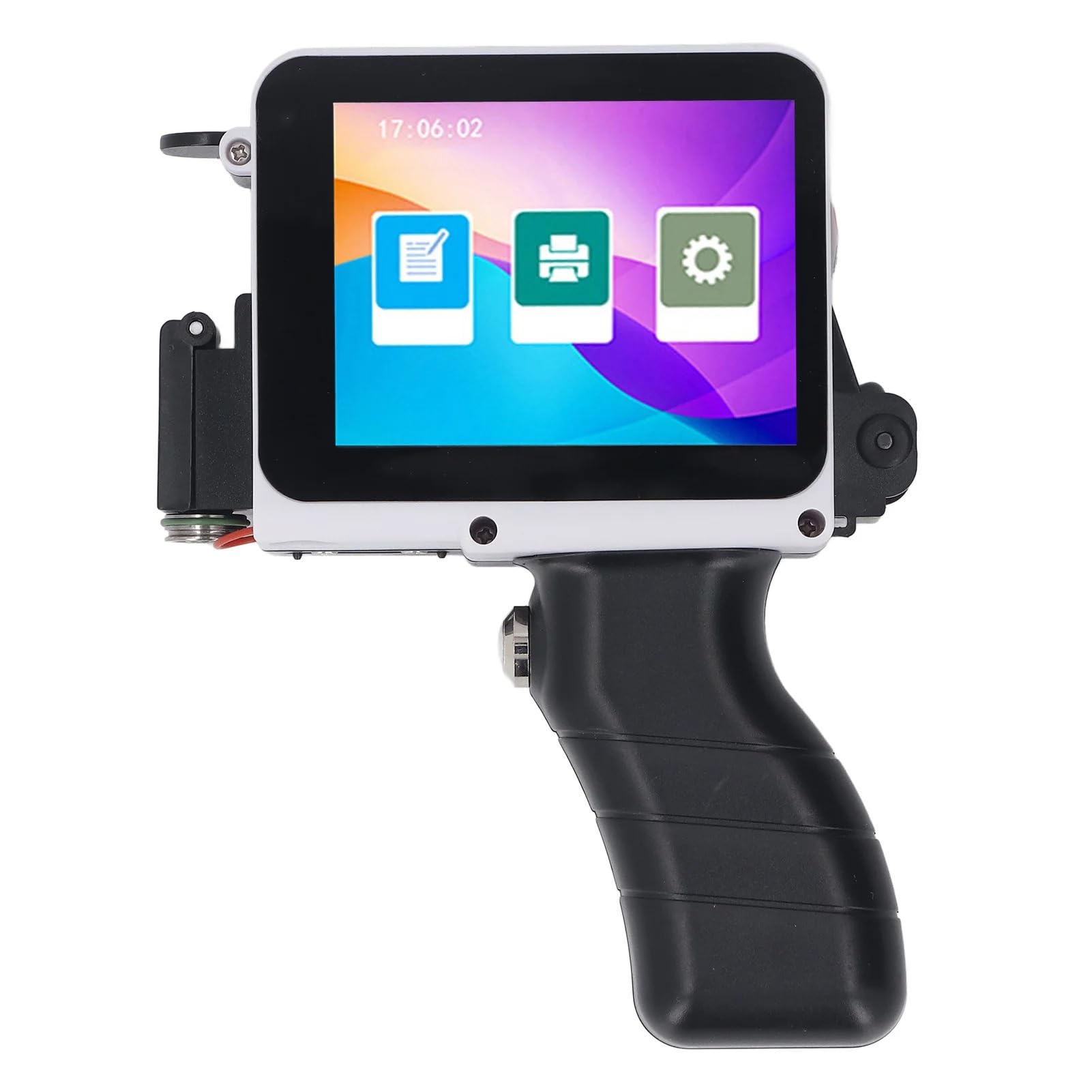 Impresora Inkjet, Mini impresora portátil de inyección de tinta de 12,7mm, impresora de etiquetas de fecha y código de barras, precisión de 1-3 líneas, 300-600DPI ajustable