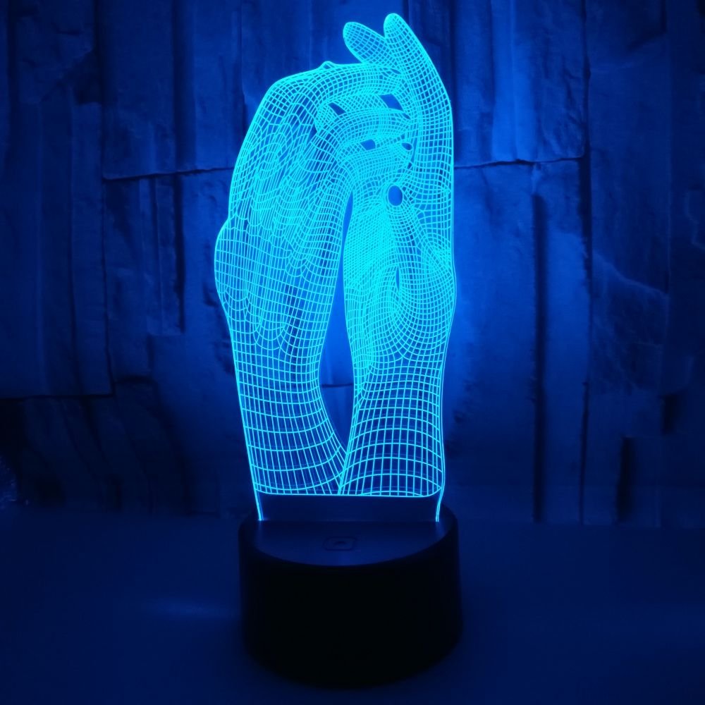 Lampada 3D Illusione Ottica A Forma Di Pallamano – Luce Notturna LED Con 16 Colori, Telecomando E Alimentazione USB, Regalo Originale - 2