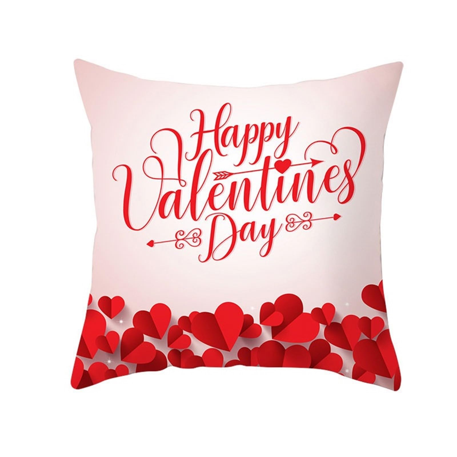Taie d'oreiller pour couple : le cadeau de Saint-Valentin romantique avec imprimé cœur rouge
