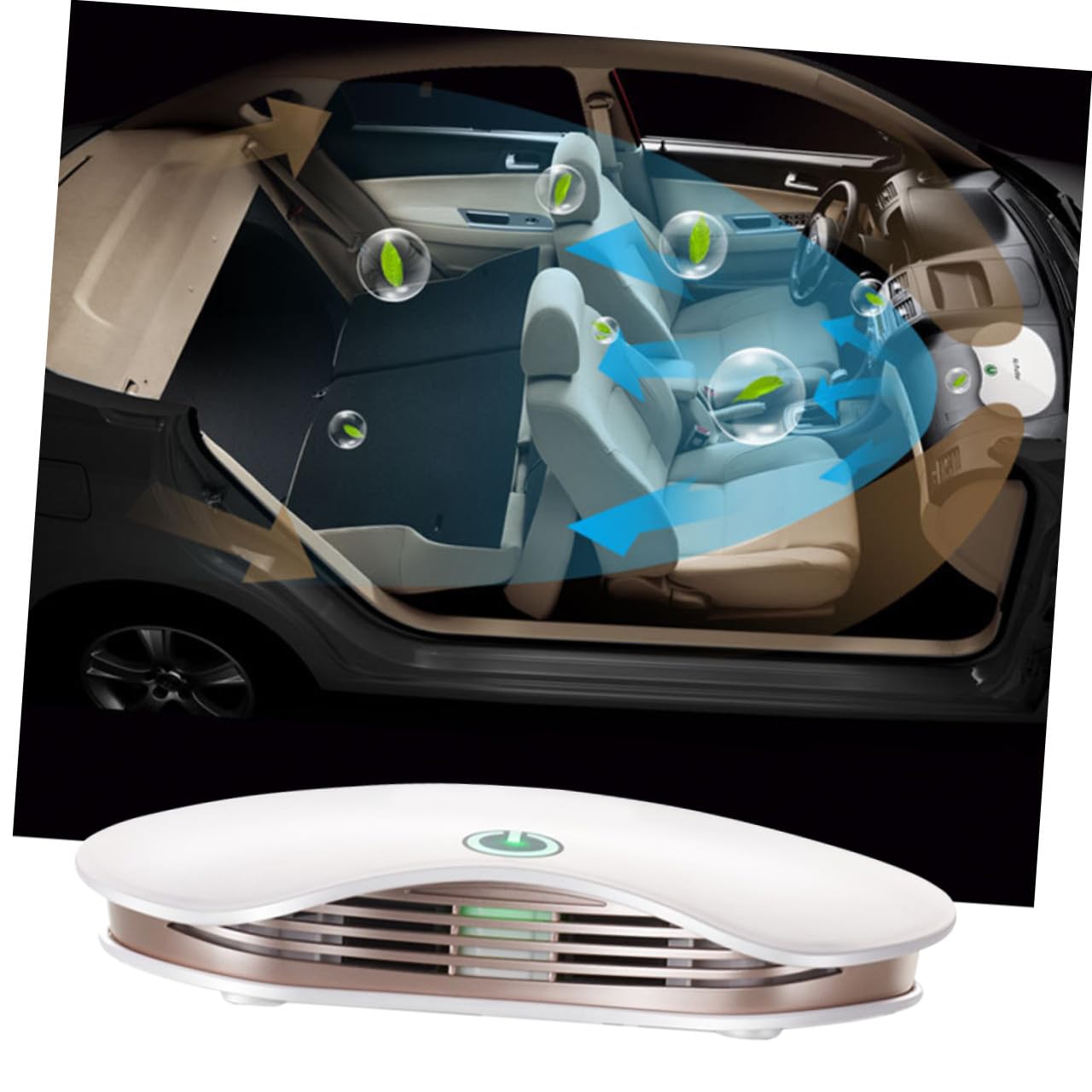 Veemoon 1 Pc Purificador De Aire Para Coche Mini Purificador De Aire Pequeño Purificador De Aire Ionizador Purificador De Aire Portátil Purificador De Aire Del Coche Auto