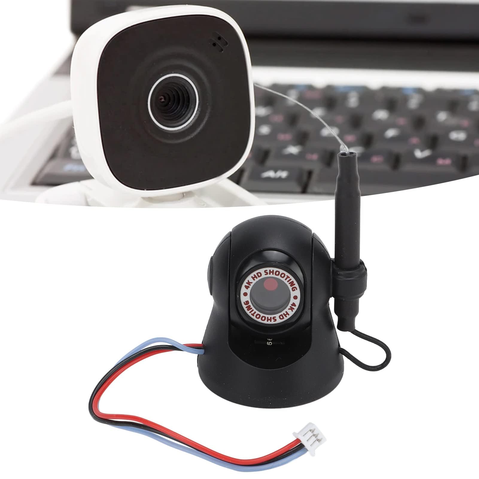 Cámara de Coche RC, cámara WiFi HD 720P Cámara de Coche con Control Remoto RC para picnics Serie F3 F4 1/24 Senderismo Viajes