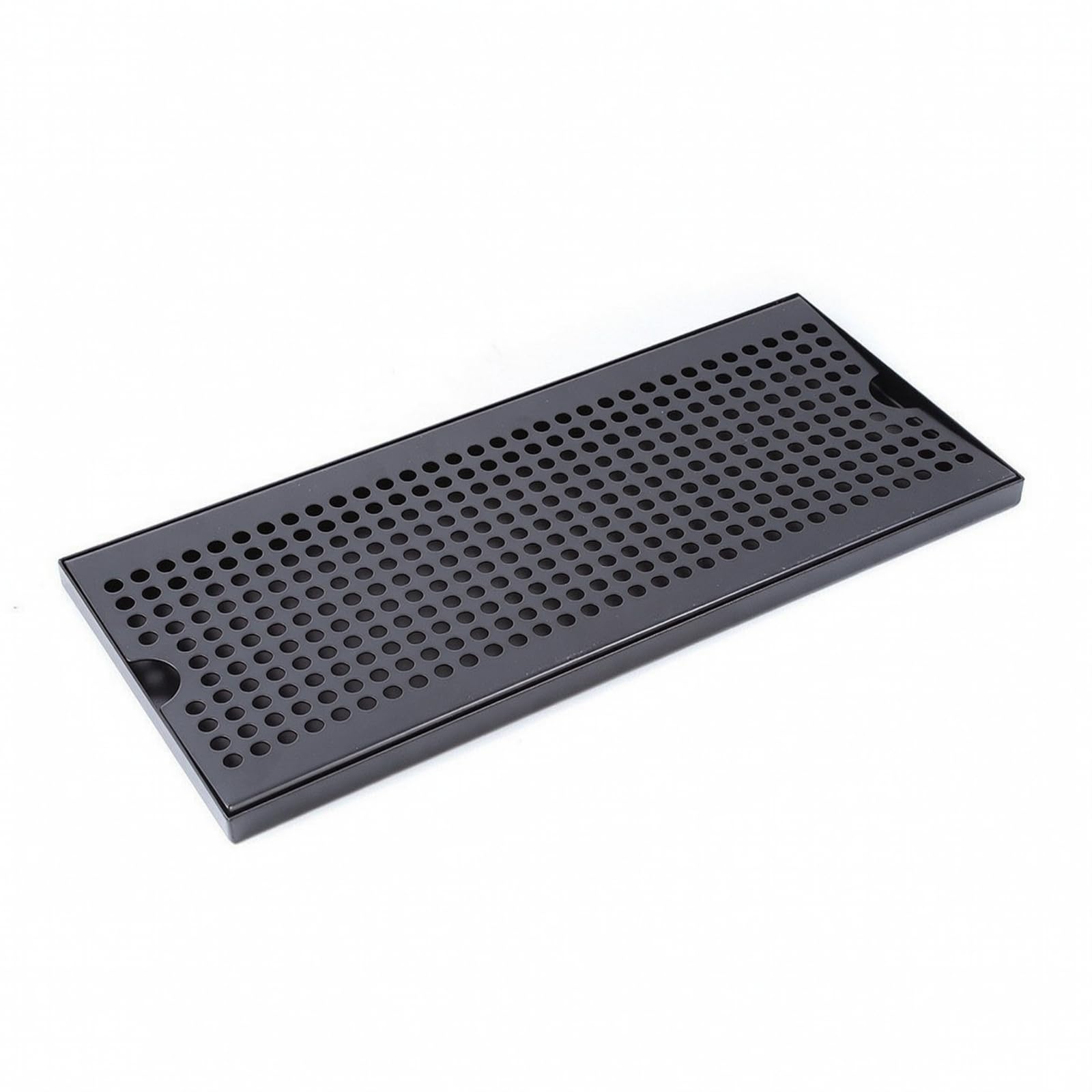 Plateau avec Grille Perforée Petit Plateau Égouttoir Compact Égouttoir à Vaisselle avec Bac à Gouttes pour Comptoir, 40 X 17,5 X 1,5 Cm