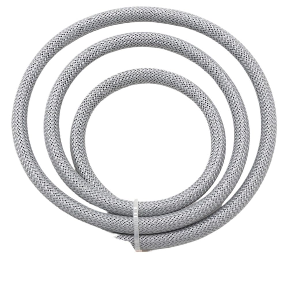 Manguitos de Manguera de Cable Trenzado, Manguitos de Alambre Trenzado de 5 m for protección de Cables de Dispositivos electrónicos, Grises, de 2 a 60 mm, de Pet.(50mm)