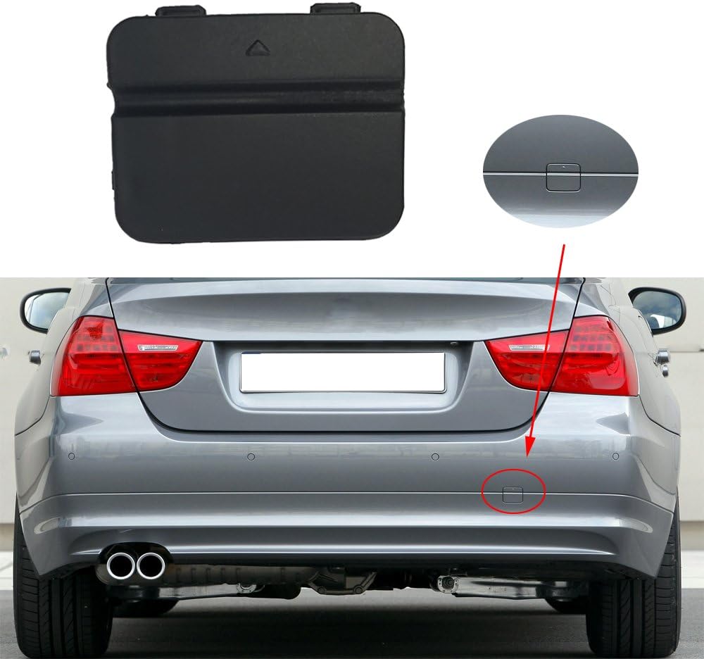 Primer Rear Bumper Tow Hook Cover Cap For E90 3-Series 2009 2010 2011 51127202673