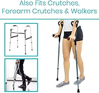 Vista 14 de Vive Walking Cane Tips 2 Pack (3/4 Inch) - Non-Slip Universal Rubber Replacement Tips for Walking Sticks, Crutches, Walkers, Canes