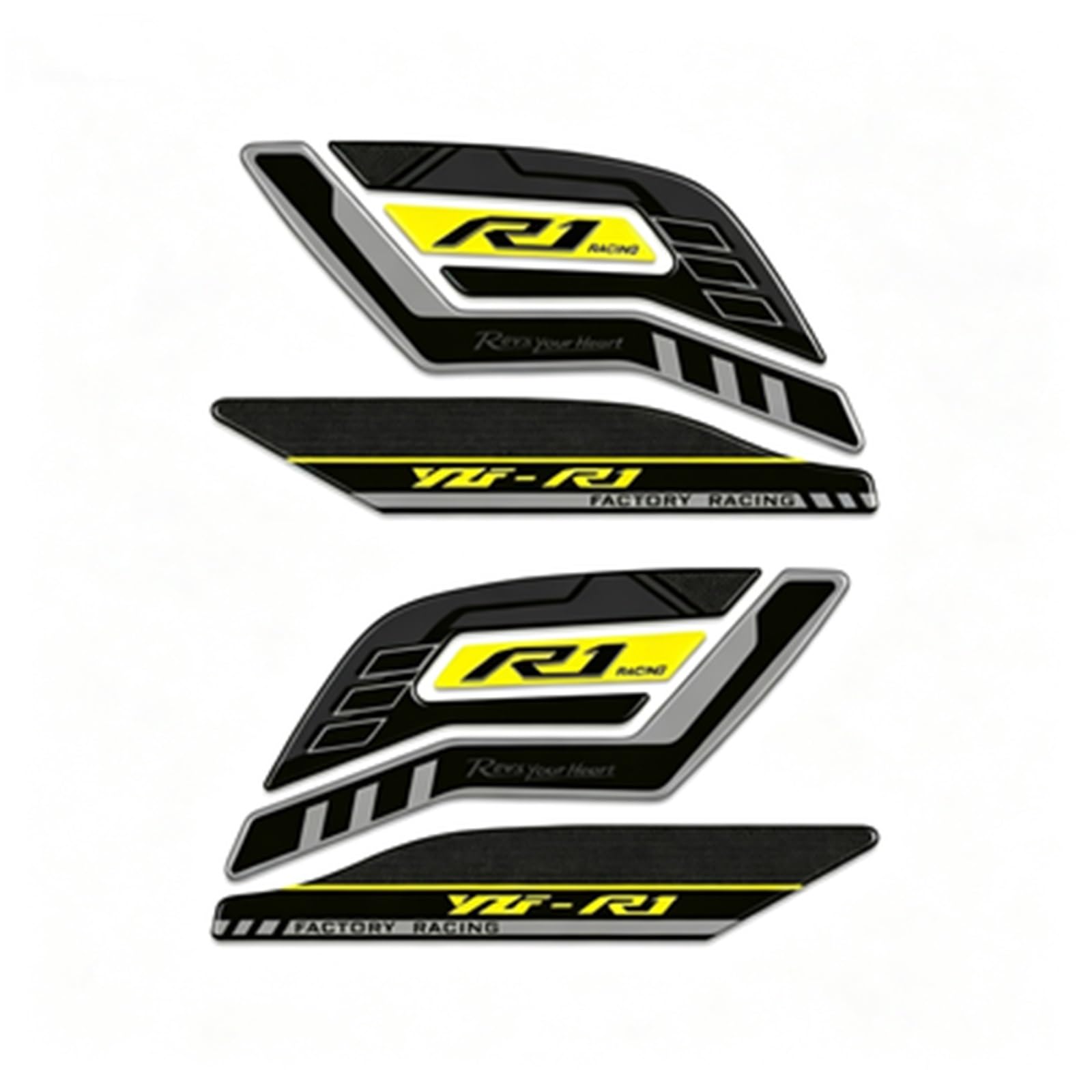Tank Pad Sticker Motorcycle Fuel Protection Decal for Yamaha R1 R1S R1M YZF YZFR1 2015-2024 Tank Sticker(Color5)