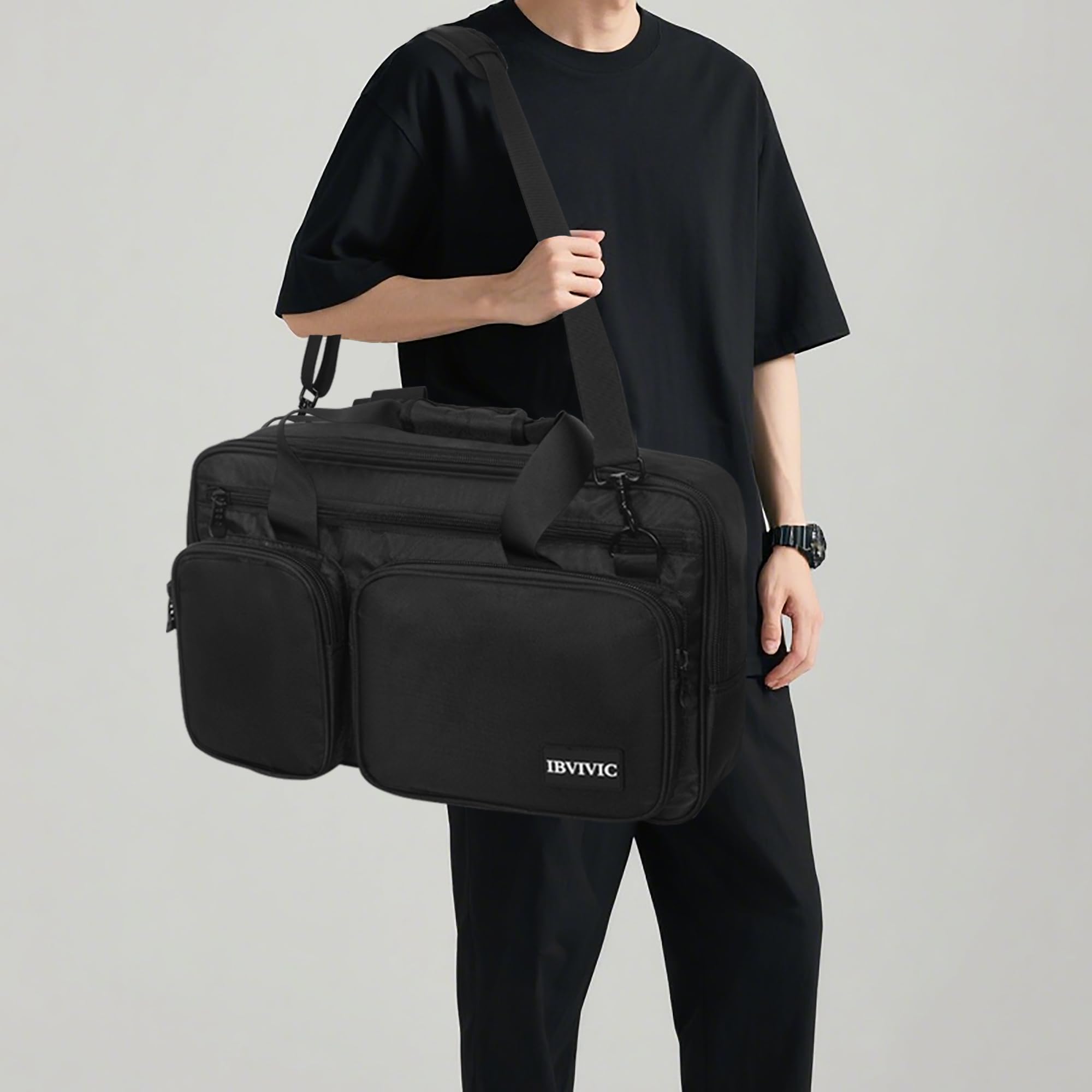 OUUTMEE Borsa da trasporto per controller DJ, custodia da trasporto per controller DJ, borsa protettiva DJ con cinghie per la spalla, adatta per Pioneer, Nero , S-52 x 30 x 10CM