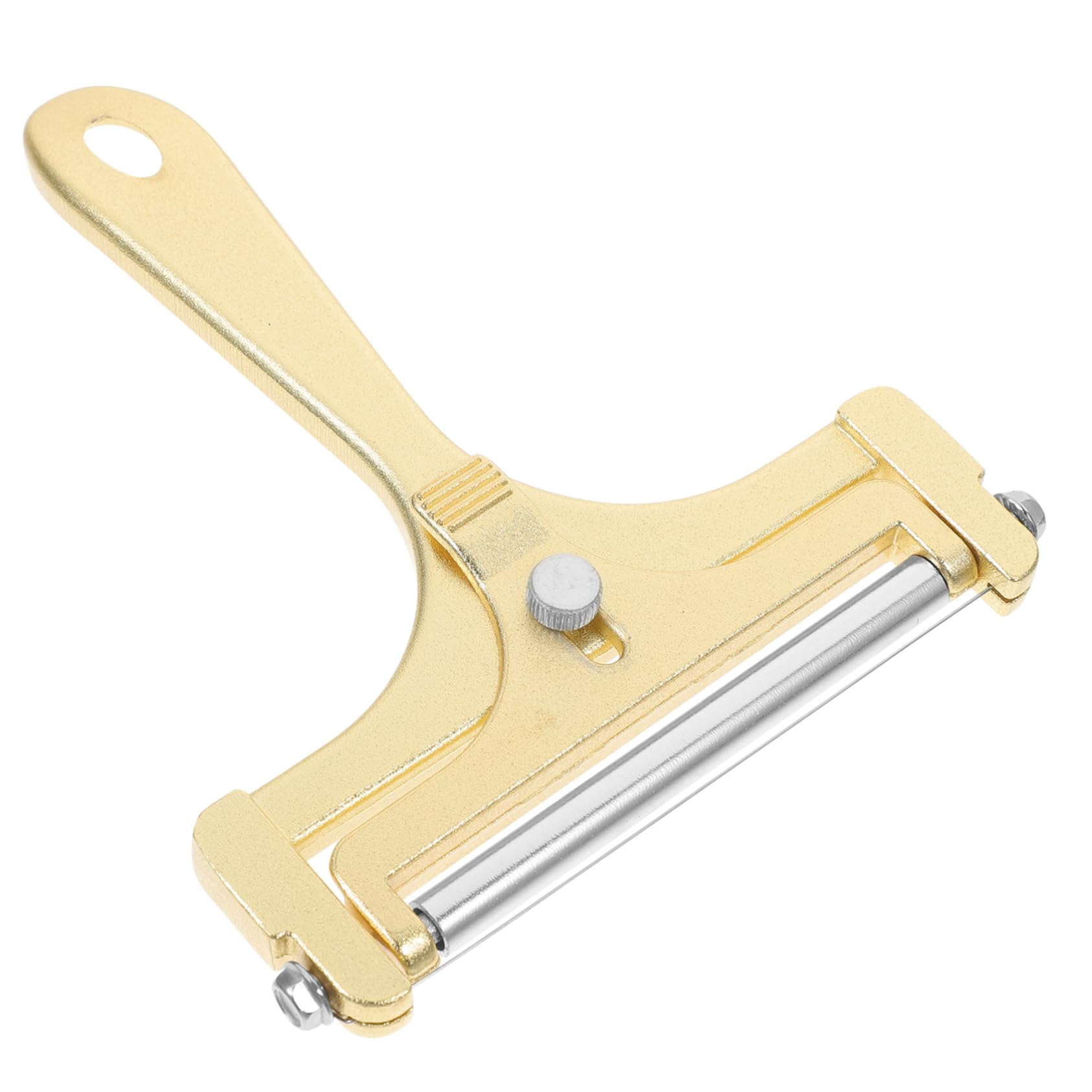 FUNOMOCYA Adjustable Cheese Cutter Slicer for Kitchen Ergonomic Handheld Cheese Slicer for Butter Sturdy Aluminum Alloy Effortless Slicing Tool