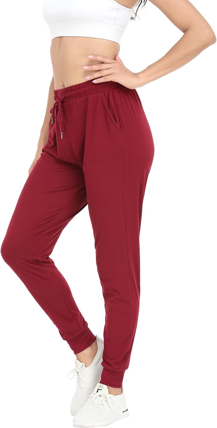 Womens Joggers with Pockets,Women Sweatpants for Loung Yoga Workout Running Casual Pants 3PACK - Image 4