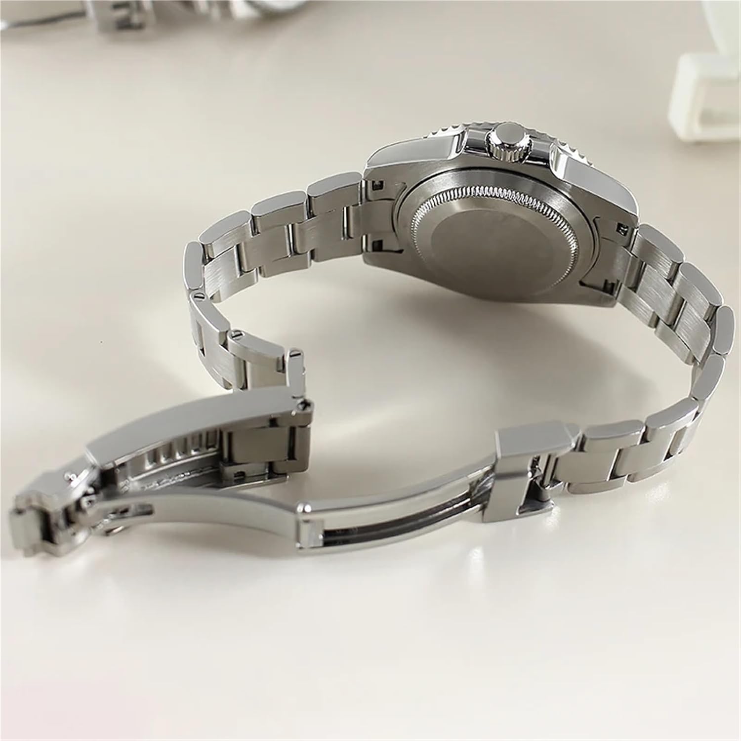 40mm For NH35 NH36 8215 Eta2824 PT5000 Movement Watch Silvery Case Sapphire Glass Watch Case