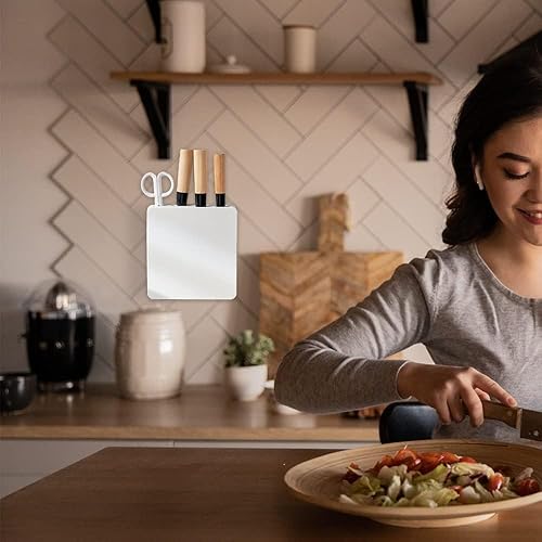 Miniatura 5 de Estante para cuchillos soporte oculto para cuchillos de cocina para evitar lesiones transpirable para montar en la pared para la cocina del hogar