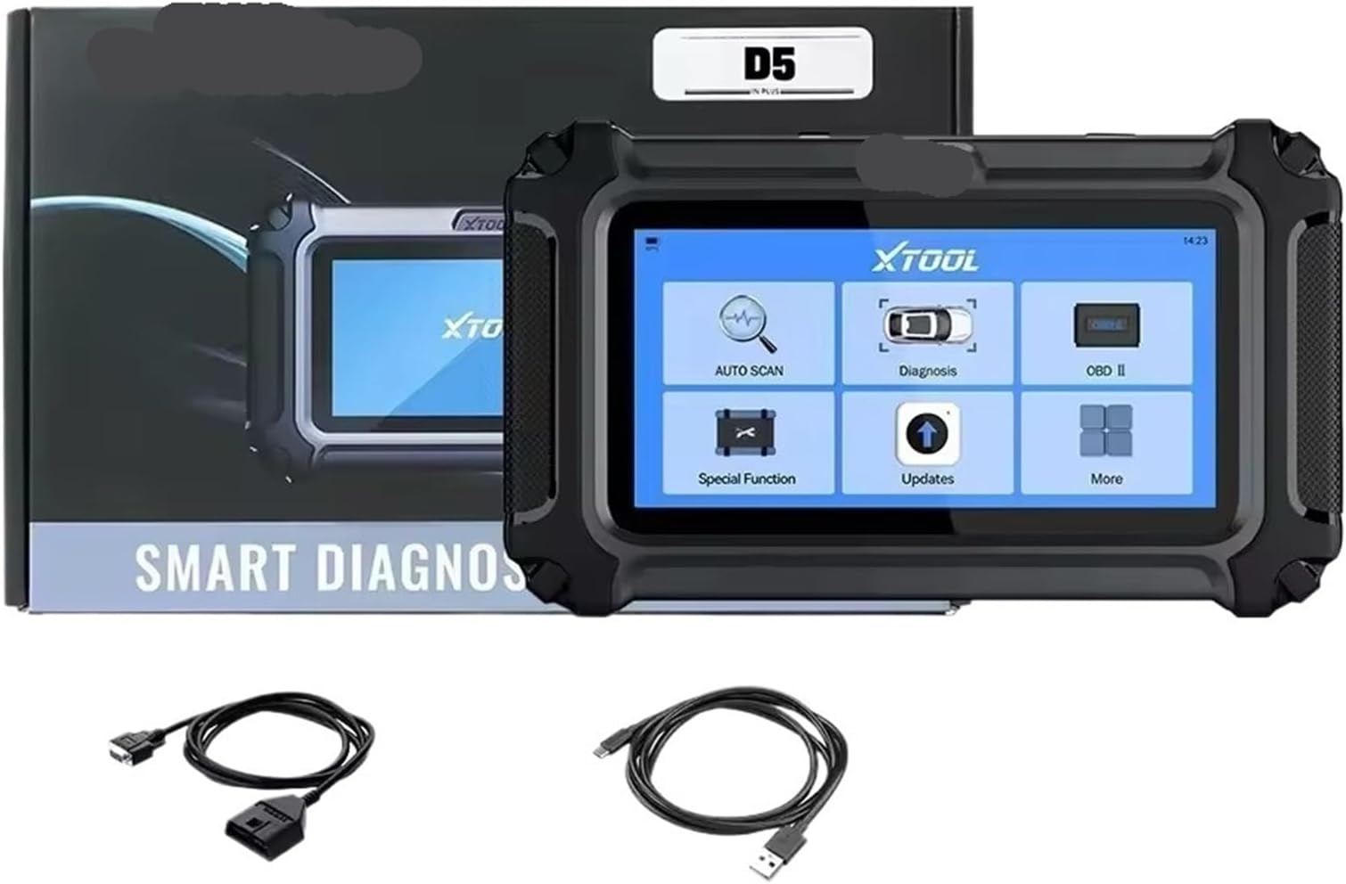D5 Automotive Diagnostic Tool ABS EPB Airbag Engine 5 System OBD2 Scanner Live Data CAN FD FCA