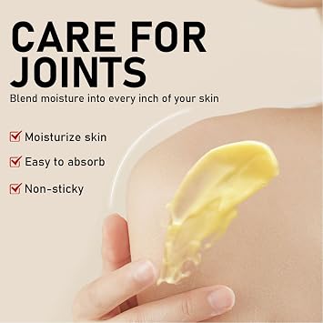 Natural Bee Venom Joint Cream for Knees, Elbows & Shoulders - Moisturizing Cream with Sunflower Oil, Chamomile & Aloe Vera - Fast Absorbing, Non-Greasy Formula for Skin & Joint Care (2.11FL0Z)