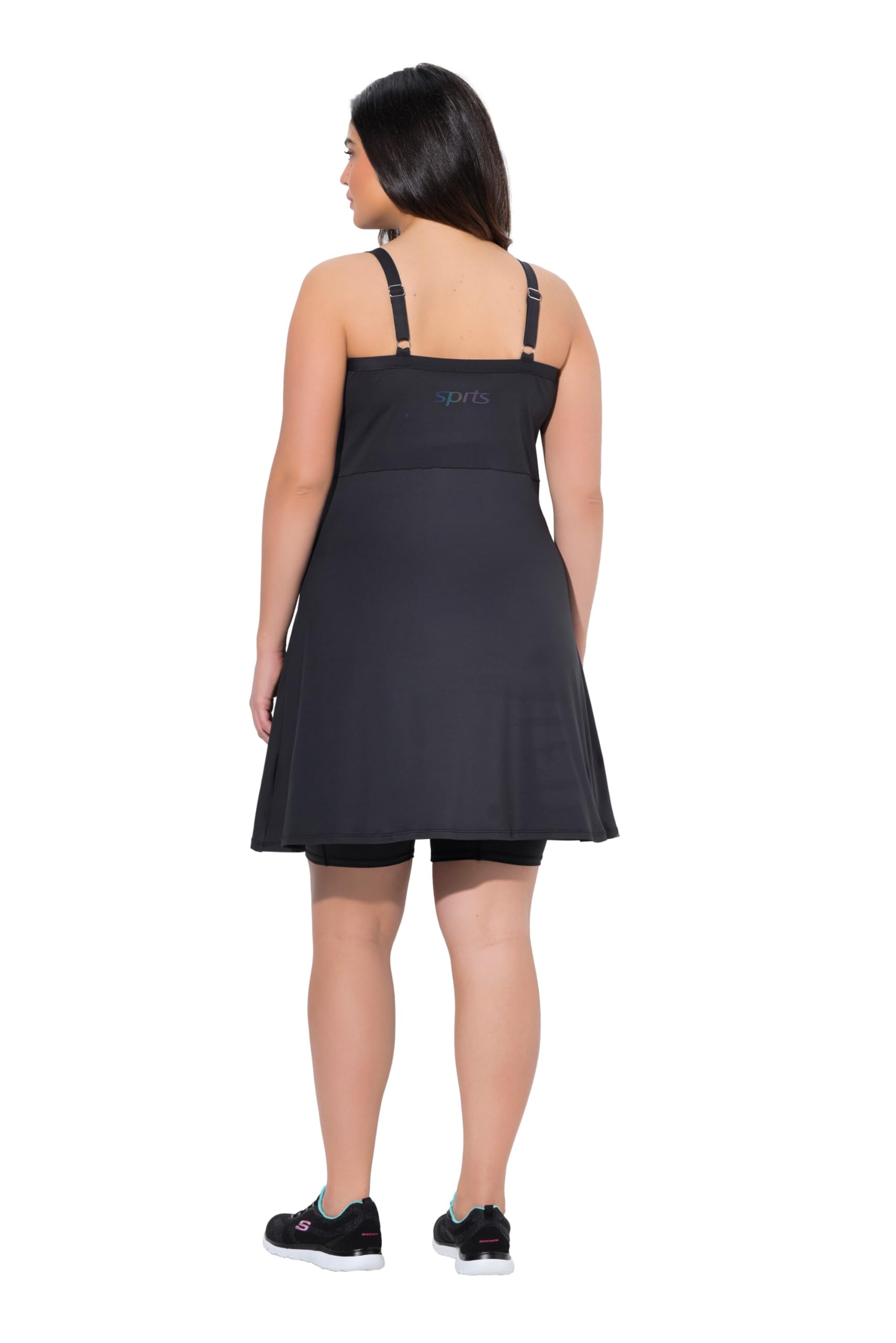 Ulla Popken Damen Aktivkleid Breeze mit Integrierter Shorts Dress
