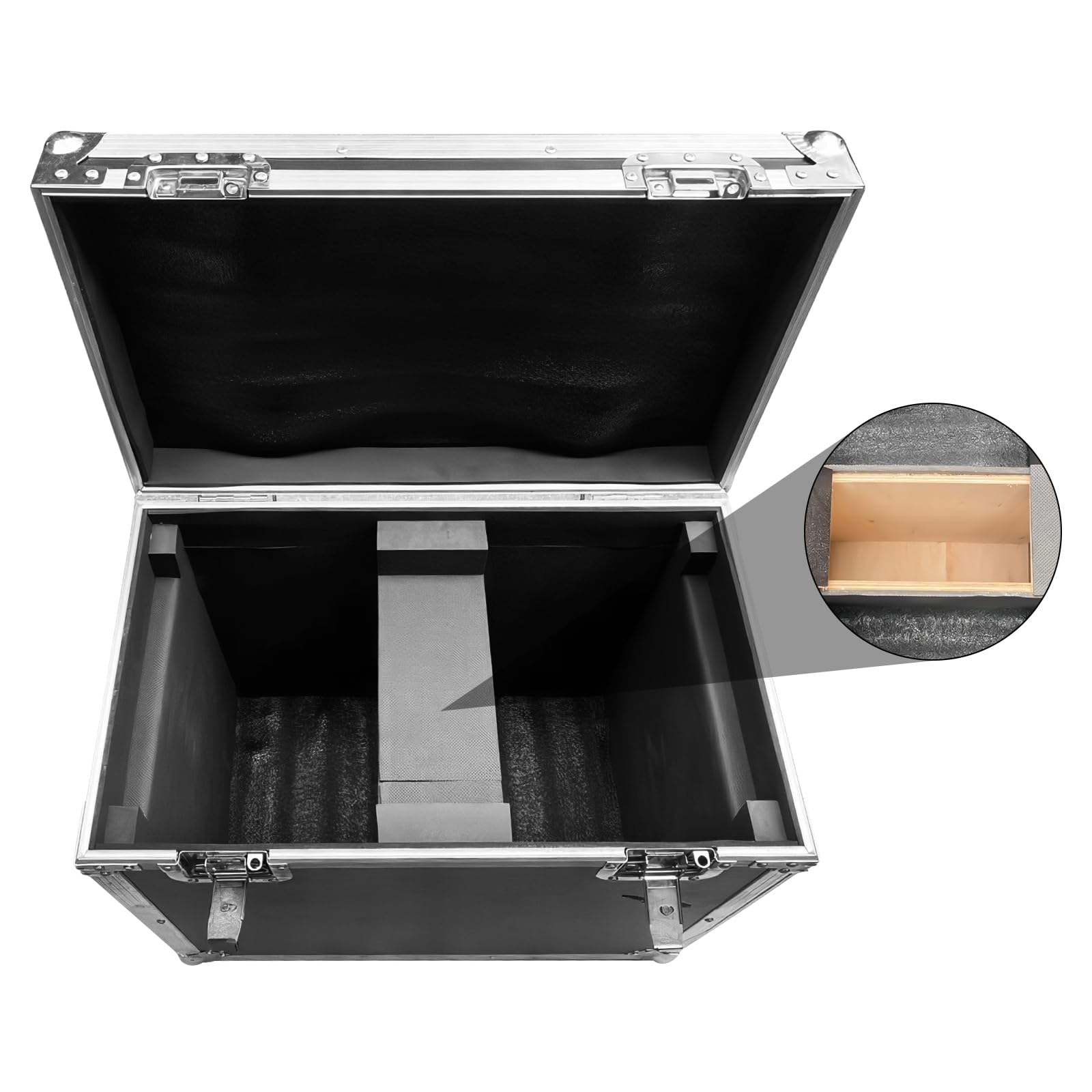 Fly Case Flightcase con Rueda Caja de Transporte 2 IN 1para Cabeza Movil LED 280W 10R