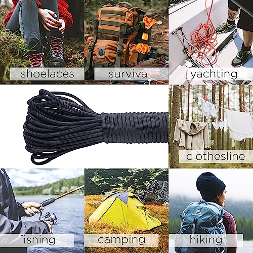 Image of TECEUM 5 /32 inch Paracord Rope 1000 - 1000ft / 200ft / 100ft / 50ft - Tactical Parachute Cord 4mm - 45+ Colors - Nylon String for Survival & Camping Gear - Stripe Cord for Survival - Utility Rope