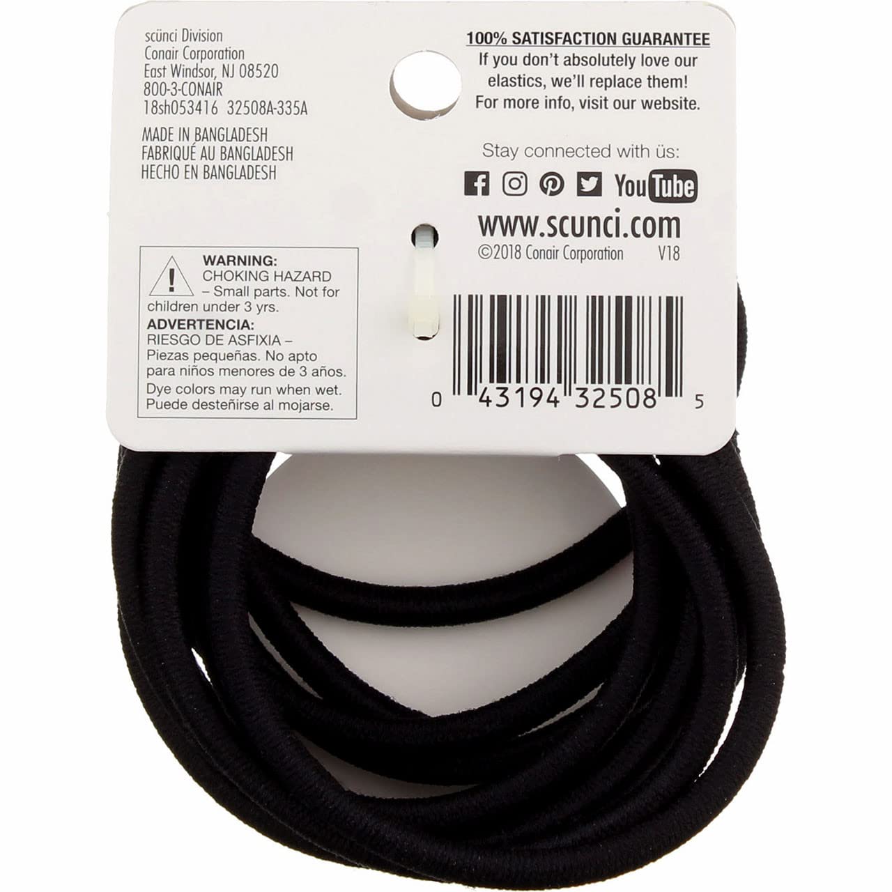 Scunci Extra Thick Hair Elastics (Pack of 6)6