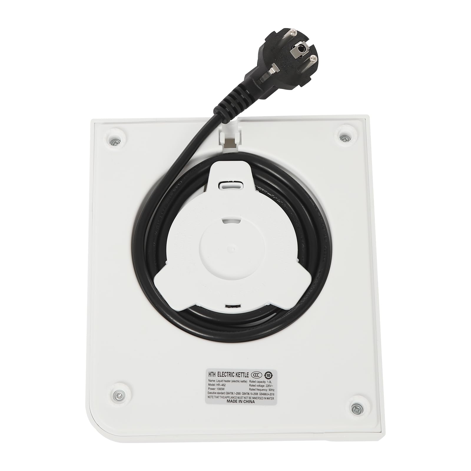 Hervidor eléctrico de 1 L, 1000 W, 7 niveles de temperatura del agua ajustables, cuello de cisne, para café y té, color blanco