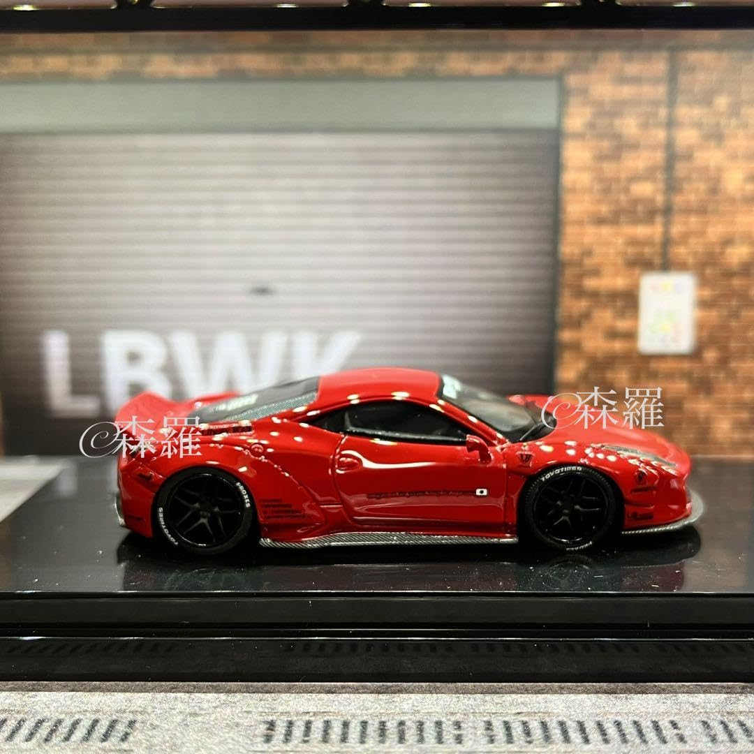 Amazon.co.jp: LBWK リバティーウォーク フェラーリ 458 1 64 赤