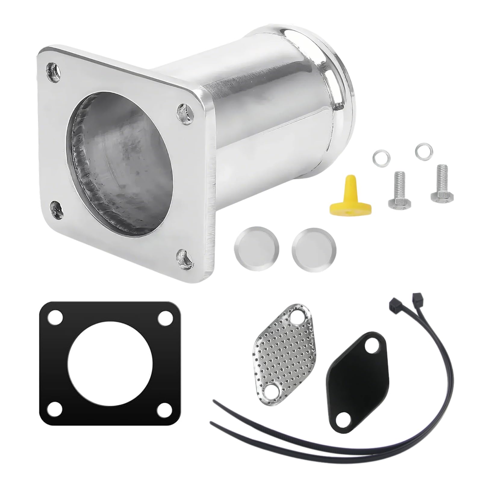 Kit Suppression Vanne Egr Pour E65 E46 E39 E53 E83 E38，Kit Valve Replacement Pipe Aluminium，Tuyau De Rechange Pour Valve Egr，Applicable Aux Véhicules Diesel